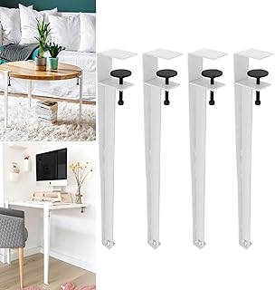 28 Inch Metal Table Legs, Table Clamp Legs, Coffee Table Legs Metal Desk Legs Workbench Legs, Adjustable Dining Table Legs For DIY Coffee Table Furniture Console With Floor Protectors, 4PCS ( Color :