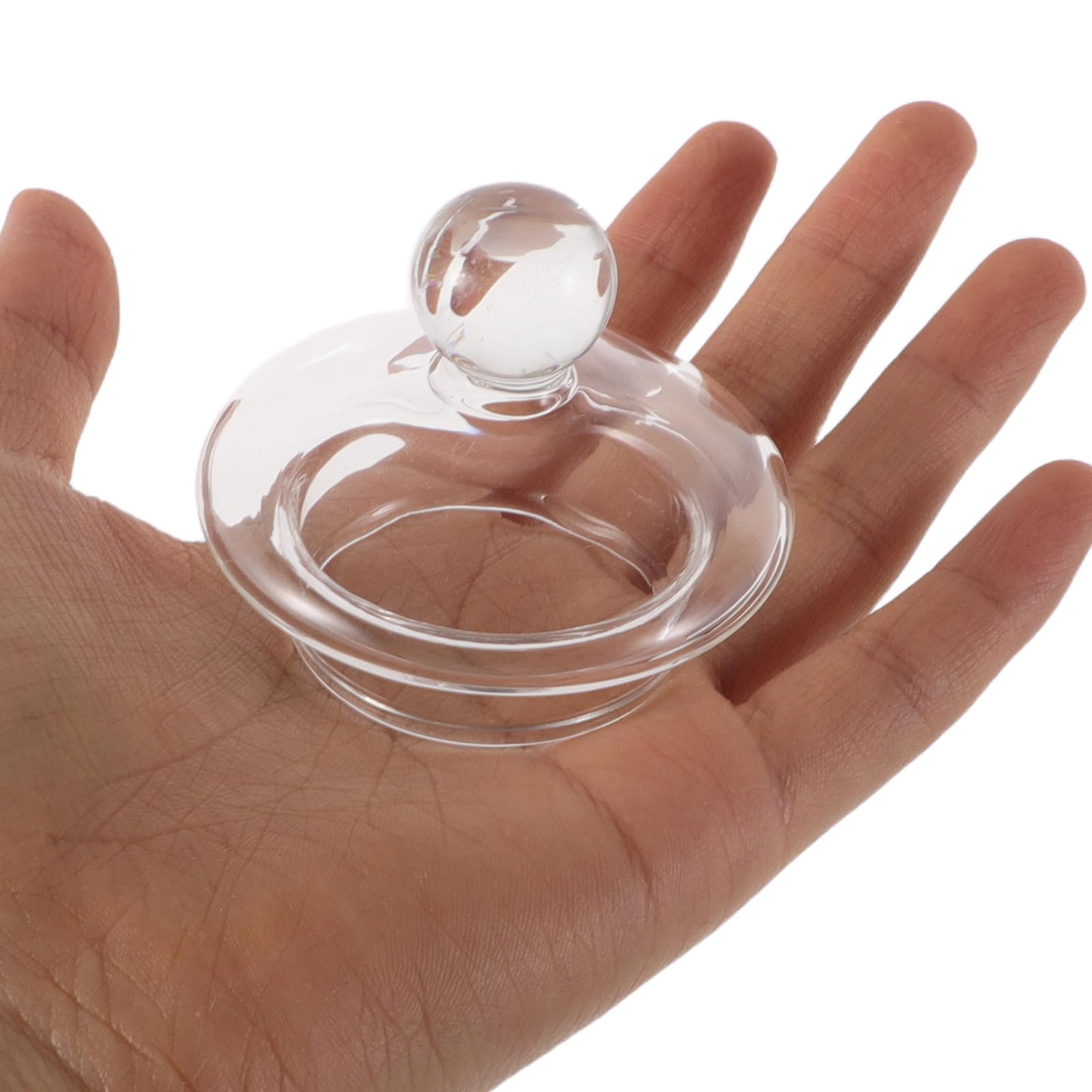 COLLBATH 2 Stück Glasdeckel für Whiskeygläser und Teekannen Durchsichtig Aromadicht mit Perfektem Sitz für Trinkrituale und Gesellige Anlässe