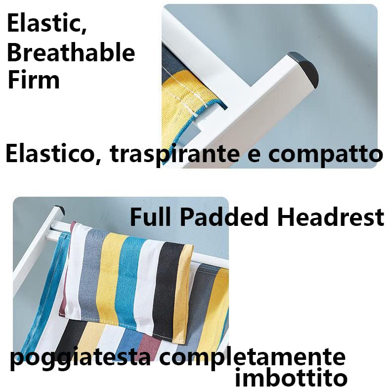 Replacement Fabric Cloth for Recliner Beach Folding Chair Kits Oxford&Canvas 115x43cm 45x17Inch 8