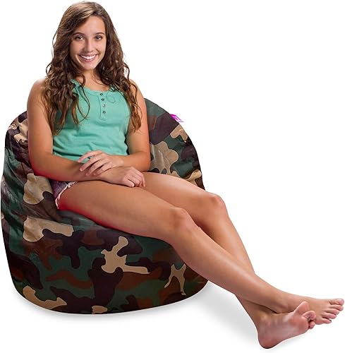 Miniatura 789 de Posh Creations Puf estructurado cómodo para jugar, leer y ver la televisión, Malibu Lounge, tela de lona para colorear, criaturas Criaturas de tela