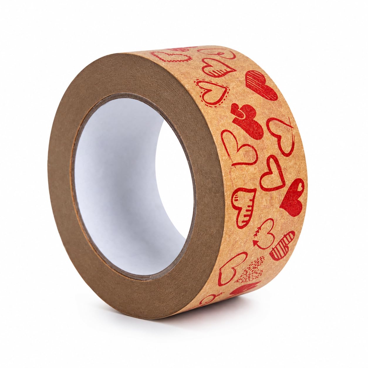 Marke Papierowa taśma klejąca, Walentynki, serce, 50 mm/50 m, taśma do pakowania (24 rolety)