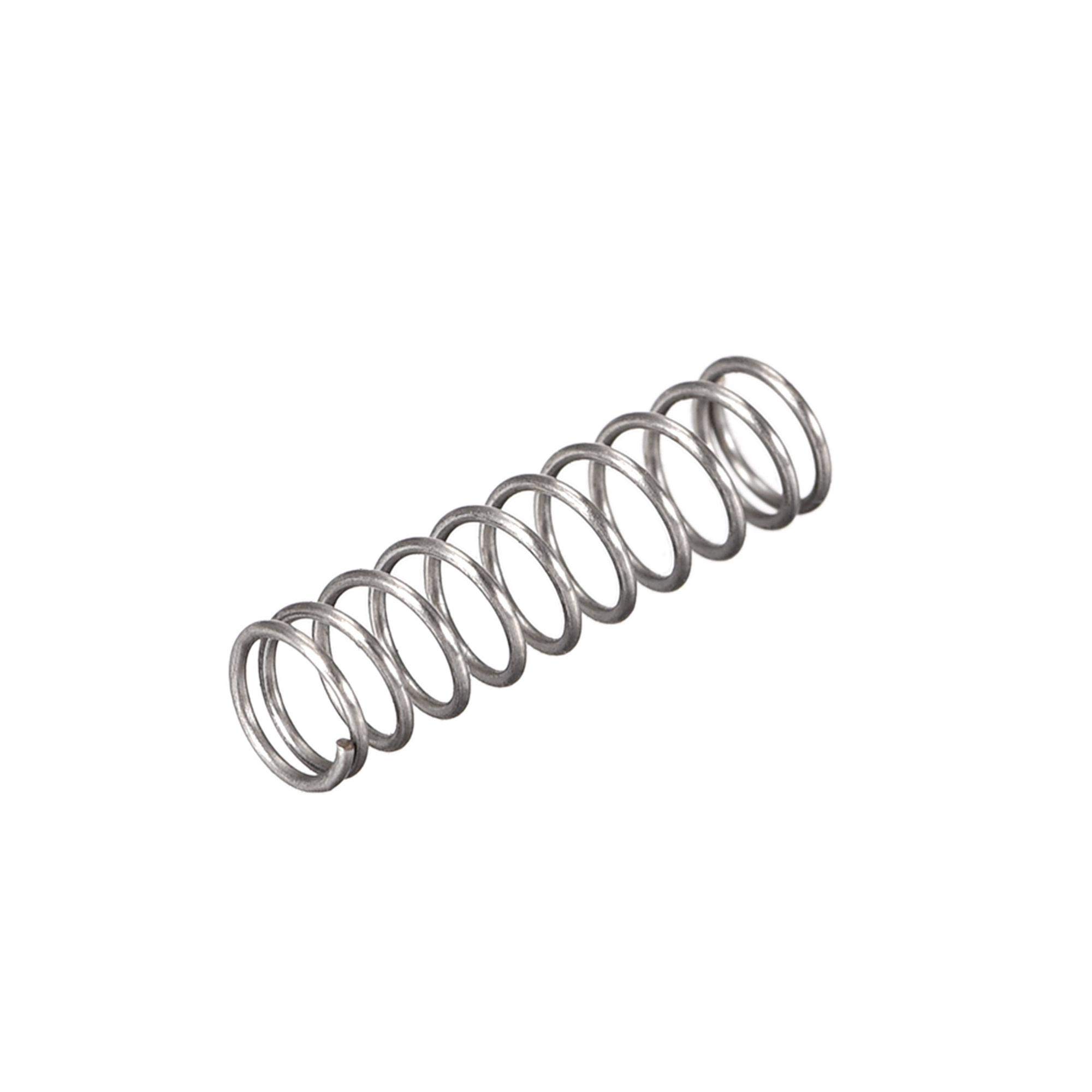 sourcing map Compressed Spring,4mmx0.4mmx15mm Free Length,7.1N Load Capacity,Gray,30pcs