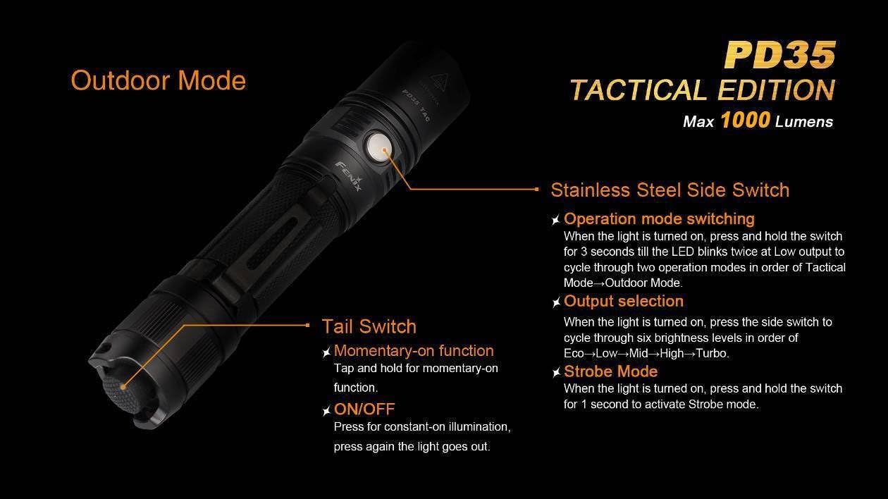 Blасk Frіdау - 50% оƒƒ Bundle: Fenix PD35 TAC 1000 Lumen 2015 Ver. CREE LED Tactical Flashlight with AOD-S diffuser, genuine Fenix ARB-L2 battery, Fenix ARE-C1 Battery charger and Two EdisonBright CR123A Lithium Batteries Buу 1 gеt 1 Bundle: Fenix PD35 TAC 1000 Lumen 2015 Ver. CREE LED Tactical Flashlight with AOD-S diffuser, genuine Fenix ARB-L2 battery, Fenix ARE-C1 Battery charger and Two EdisonBright CR123A Lithium Batteries