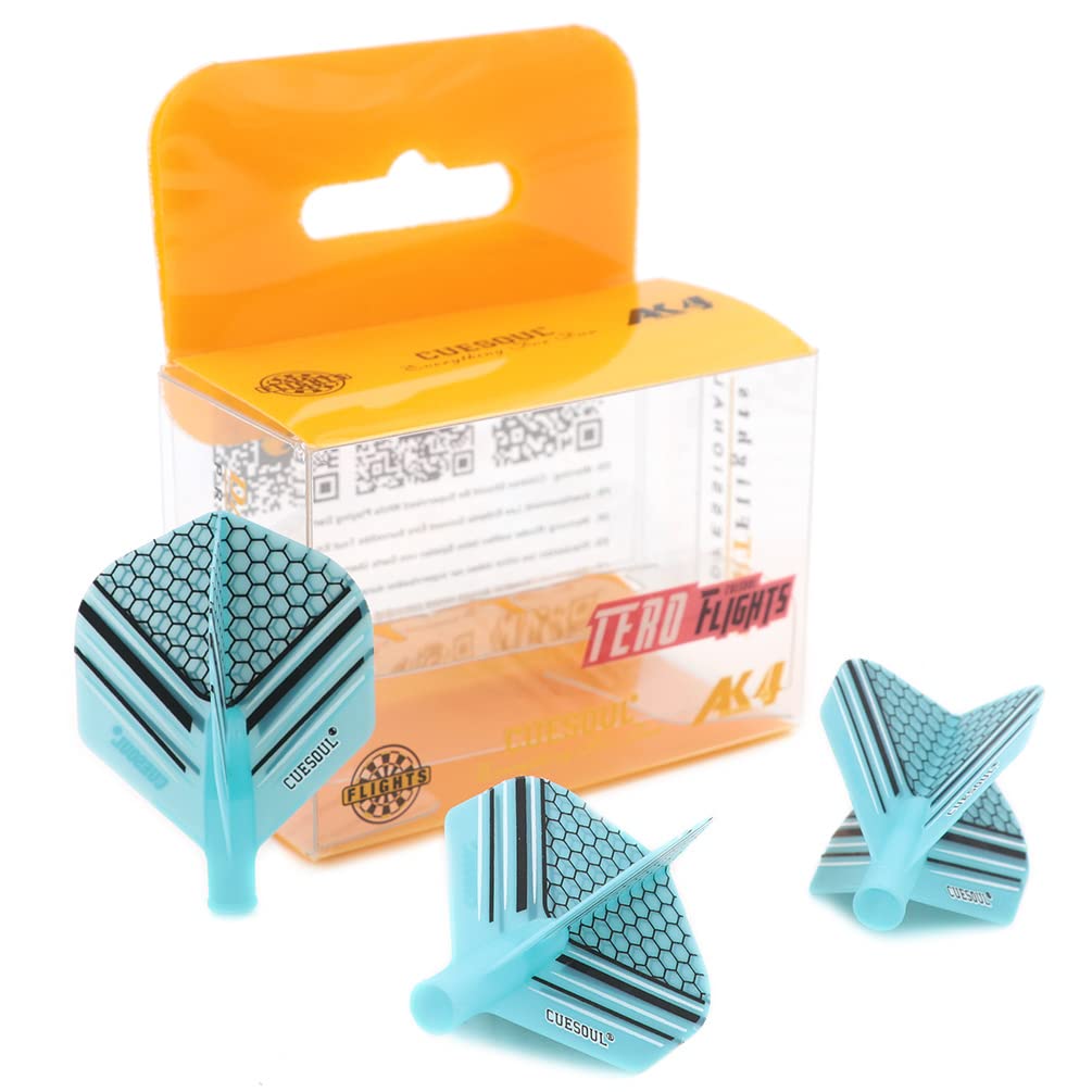 CUESOUL TERO AK4 Dart Flights Standard Shape with attractive pattern, Set of 3 pcs