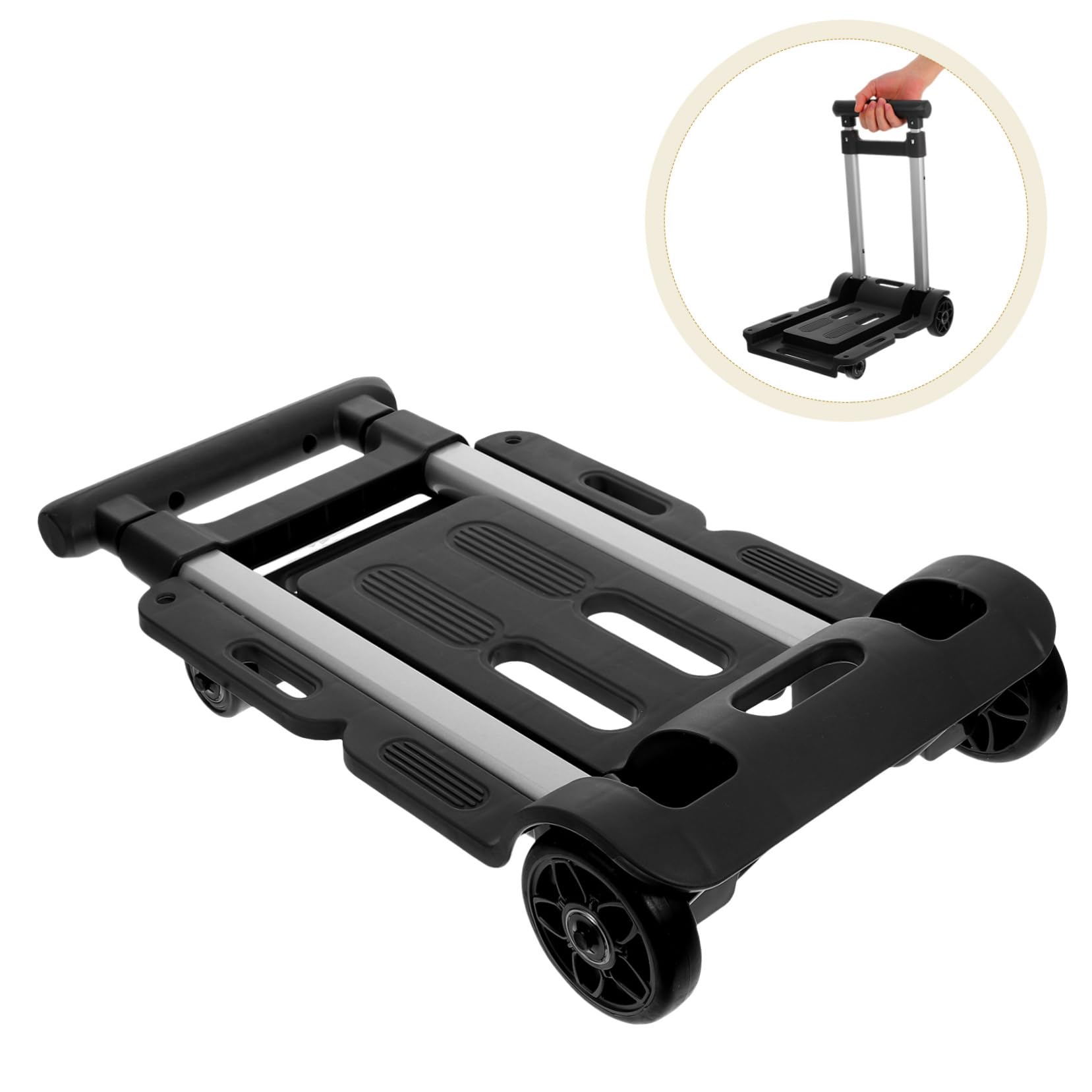 Carrello Pieghevole Per Aeroporto Carrello Portatile Per Seggiolino Auto Per Viaggio Per Hotel Multifunzionale Per Auto