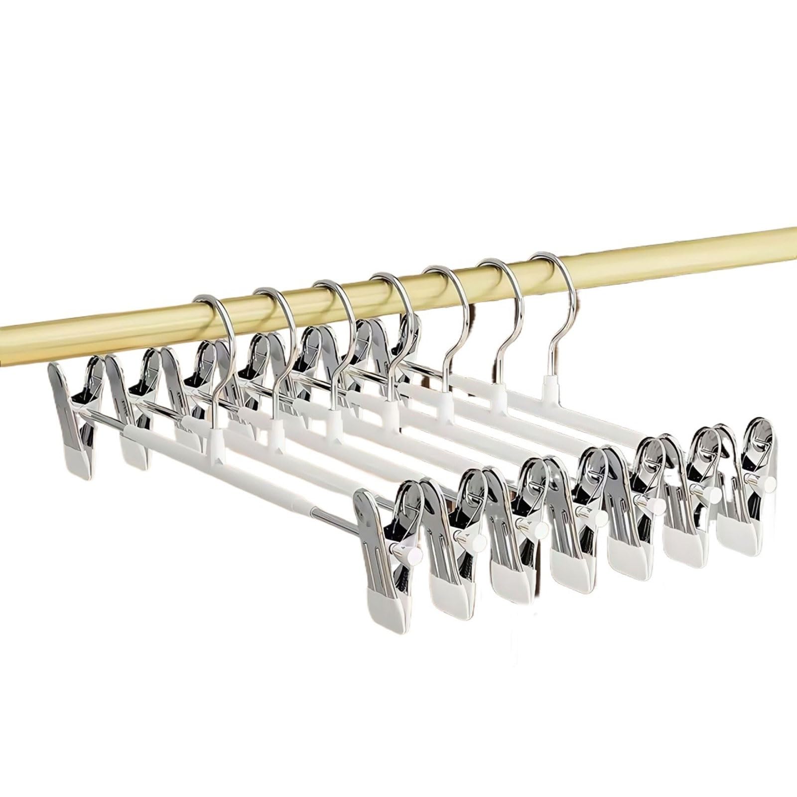 7-piece Stainless Steel Hanger Set Expandable Double Coat hanger