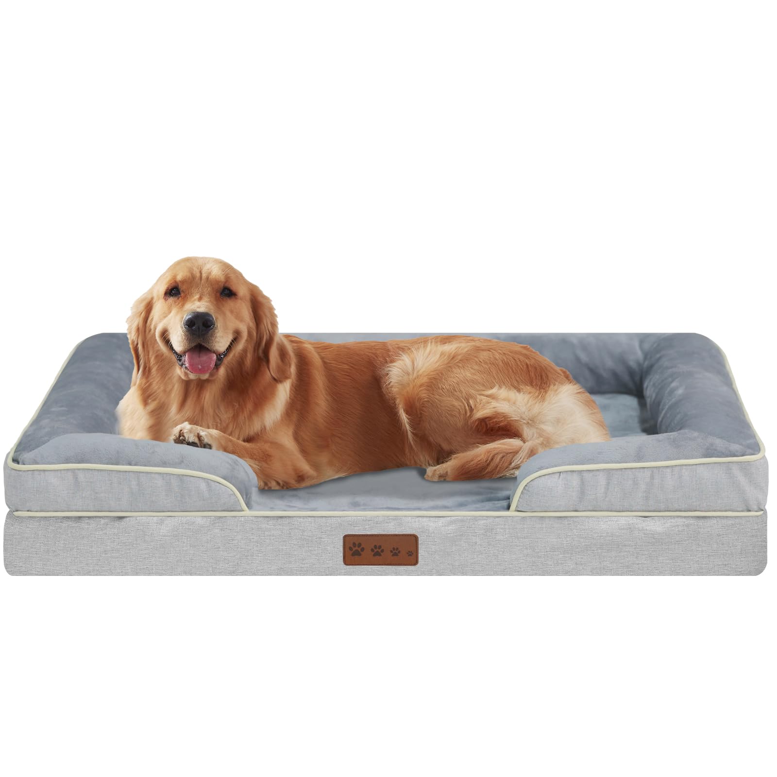 Extra Large Orthopedic Dog Bed - Waterproof Memory Foam XL Dog Bed with ...