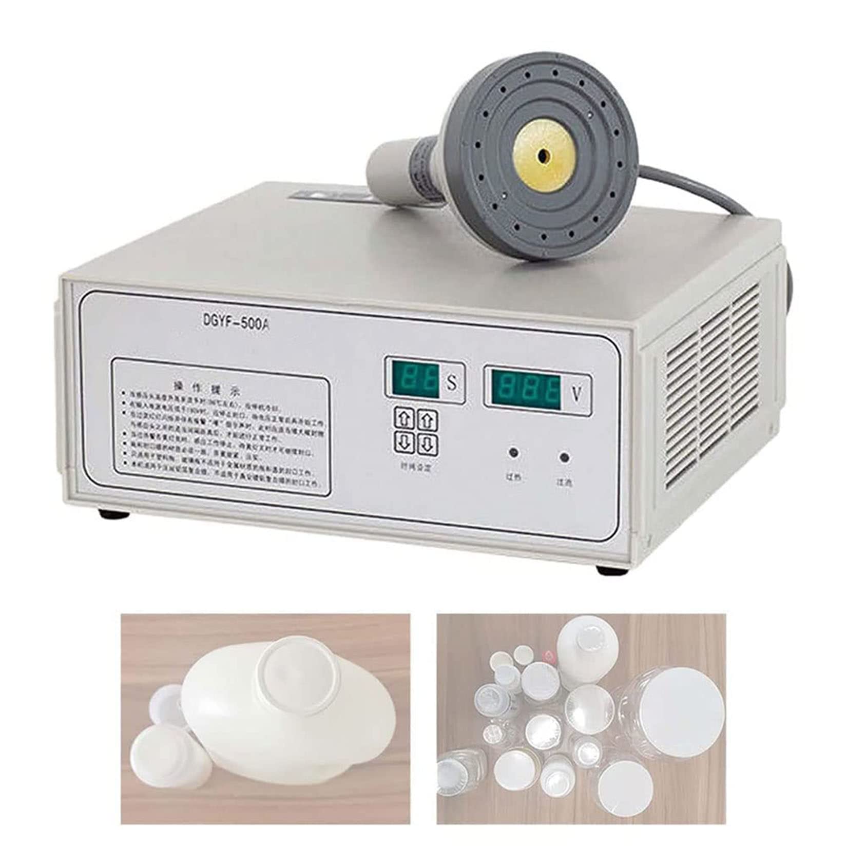 Elektromagnetyczna Zgrzewarka Indukcyjna, Ręczna, Zintegrowana Zgrzewarka Indukcyjna Z Folii Aluminiowej Z Funkcją Liczenia Do Plastikowych Butelek Szklanych Płaskich 20-100 Mm