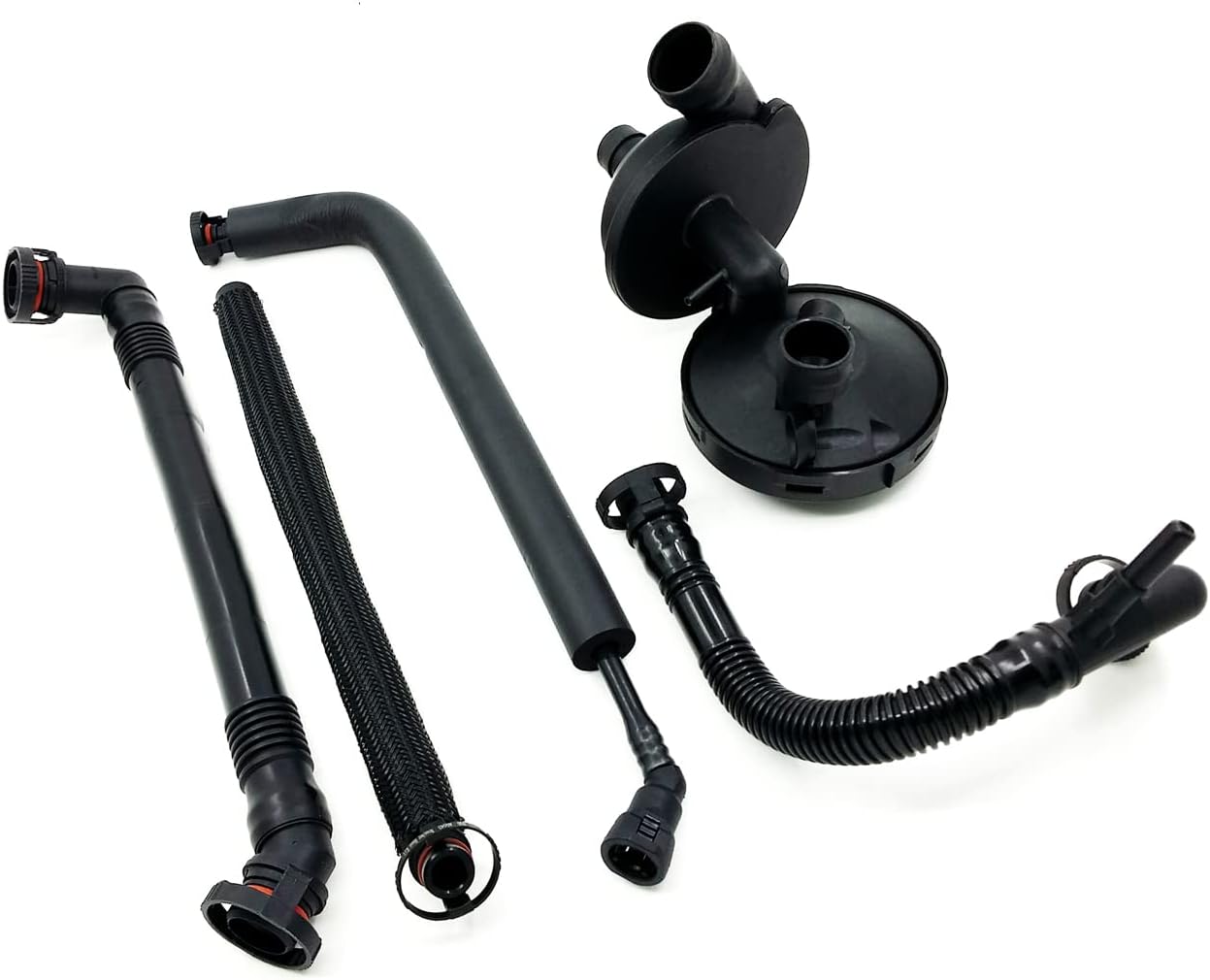 PCV Crankcase Vent Valve & Breather Hose Kit For 2000-2006 BMW 320i 330i 330xi 325xi 525i 530i 323Ci 323i 328Ci 328i 528i Z3 325Ci 325i 325Ci 325i Z4 325Ci 330Ci X3 Z3 11617501566 11611432559