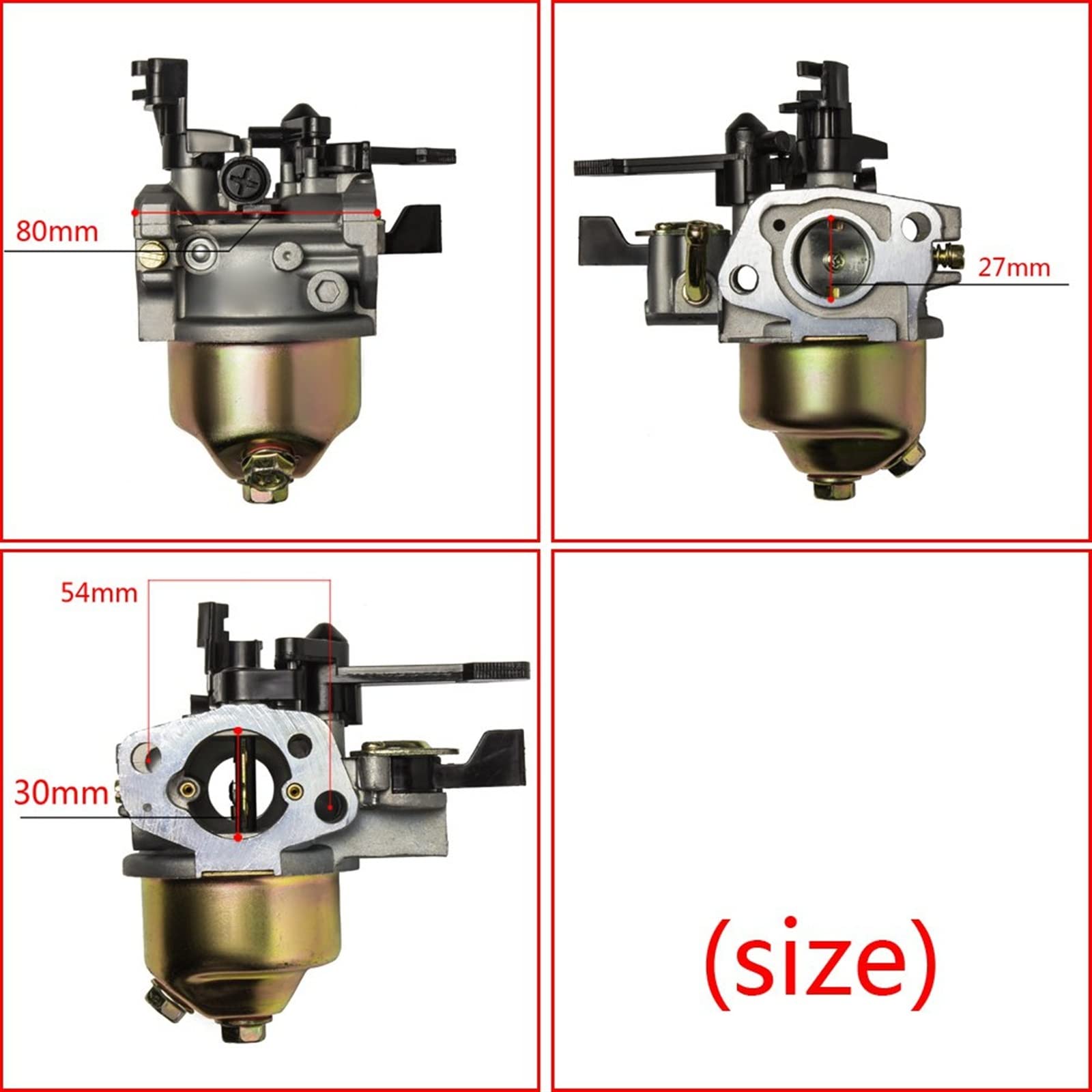 Carburador Reemplazo para 188F 190F GX390 Motor De Gasolina Combustible Carburador Bombas De Agua Carburador Montaje Carburador