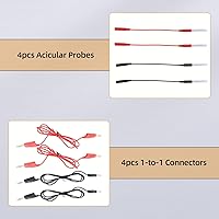 Vista 6 de Kit de cables de prueba de circuito automotriz, 104 piezas multímetro multifunción sonda eléctrica kit de prueba con estuche de transporte negro
