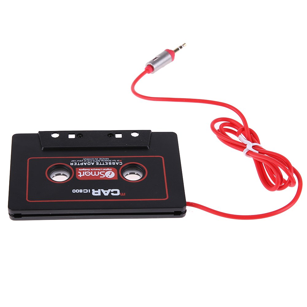 DOMYBEST Adaptateur Cassette pour Voiture Adaptateur à Bande Cassette Convertisseur de Lecteur Mp3 pour Auto Radio Prise Jack 3,5 mm