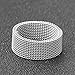 VQYSKO Stainless Steel Mesh Ring-Comfortable Fashionable Women and Man Engage Wedding Band, Size 4-13 (4, Silver)