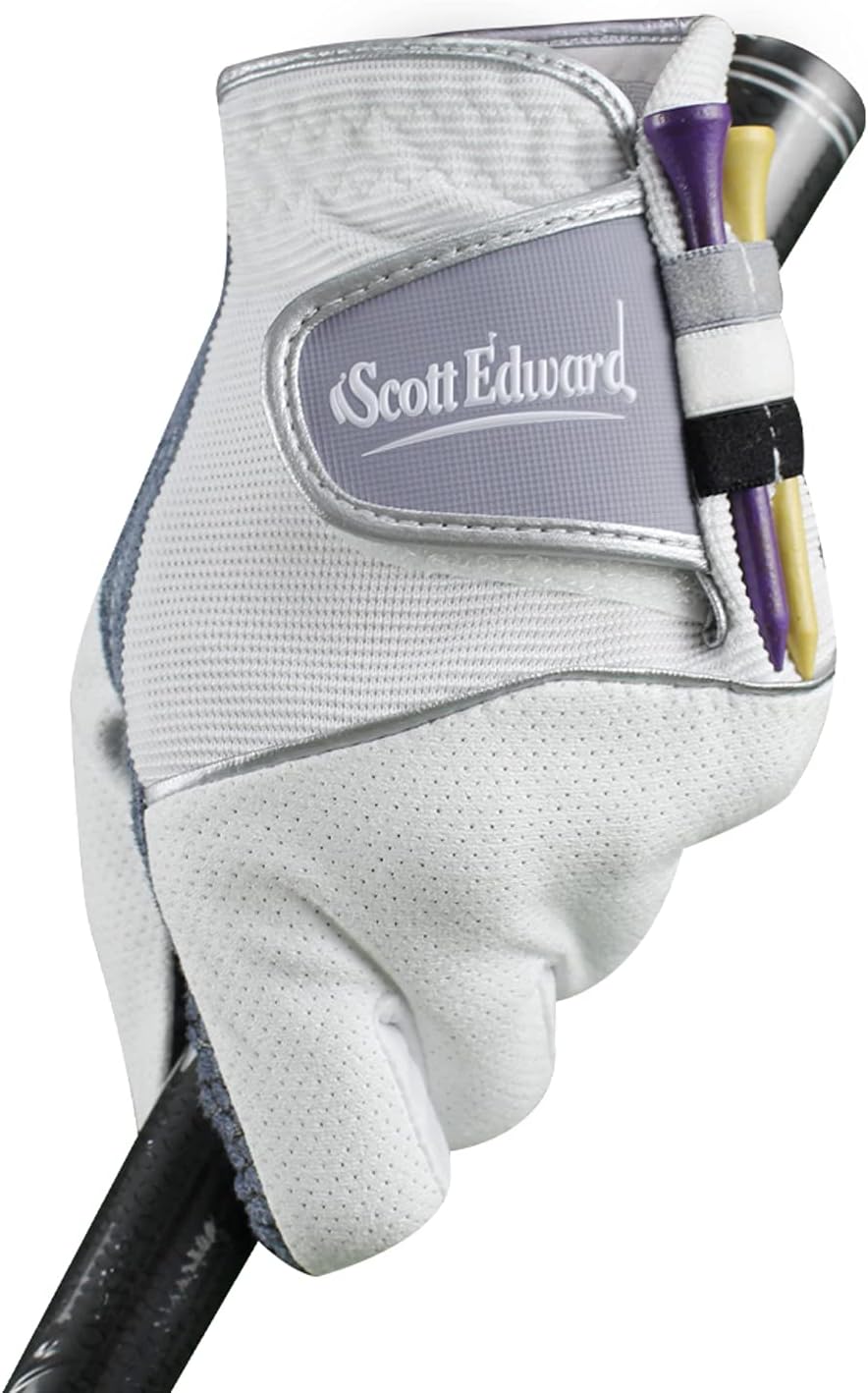 Scott Edward Golf Club Carry Bag Portable Sunday Pencil Bag Lightweight Waterproof Training Case & #25 Golf Glove Large Black