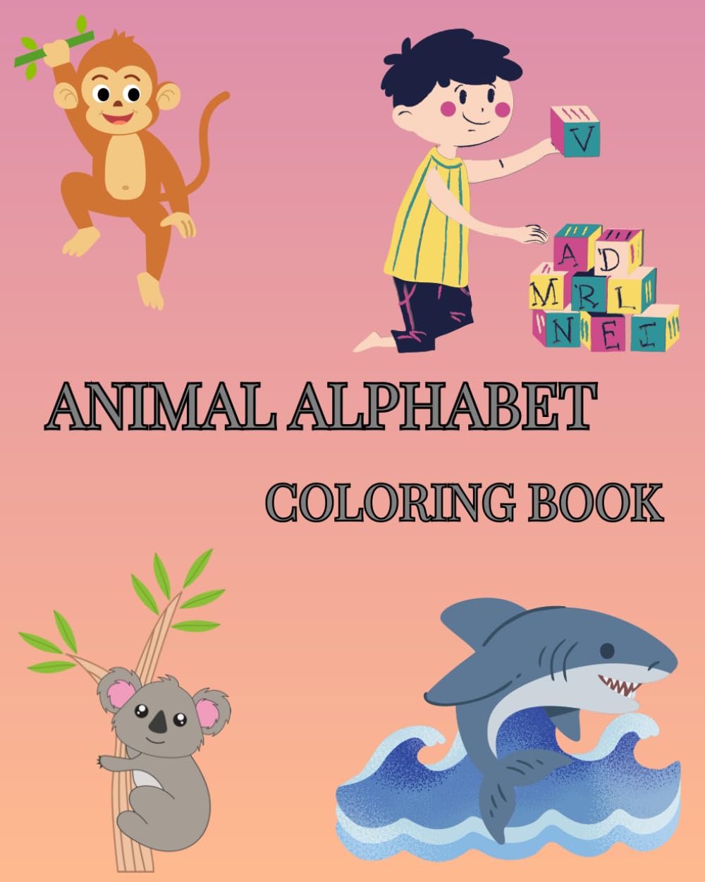 Animal Alphabet Coloring Book