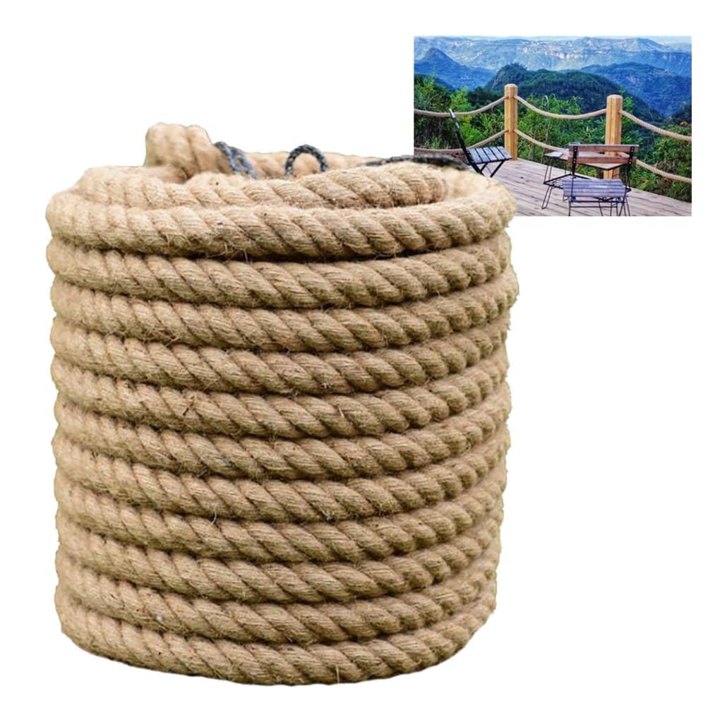 Cuerda de yute natural de alta densidad 28mm para proyectos de decoración y bricolaje