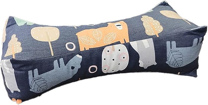 ZHIWEIKJ Neck & Cervical Pillows,Buckwheat Neck Pillow Pure Cotton Thickened Old Coarse Cloth Buckwheat Husk Pillow for Back and Side Sleepers Buckwheat Neck Pillow Hard Pillow Color F