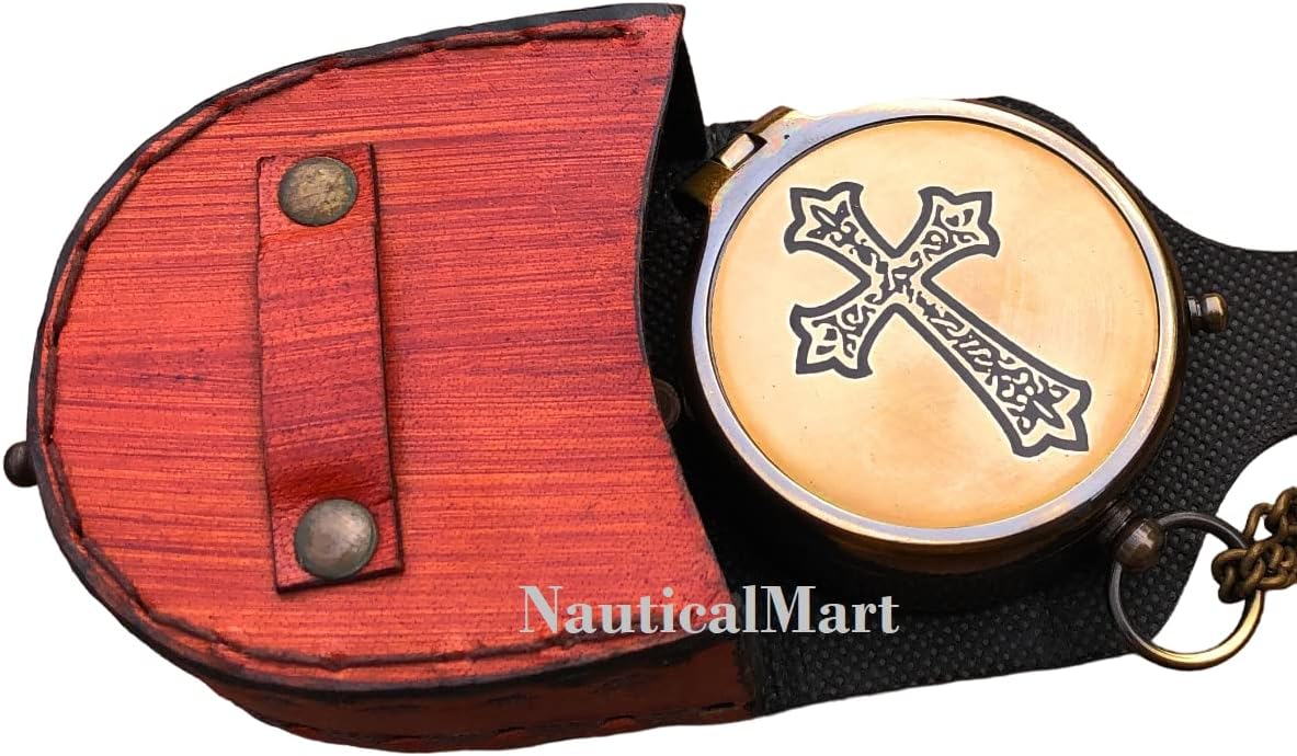 May Your Faith Always Guide You and Cross Engraved On Working Compass, Confirmation Gift Ideas, Baptism Gifts, Birthday - Image 4
