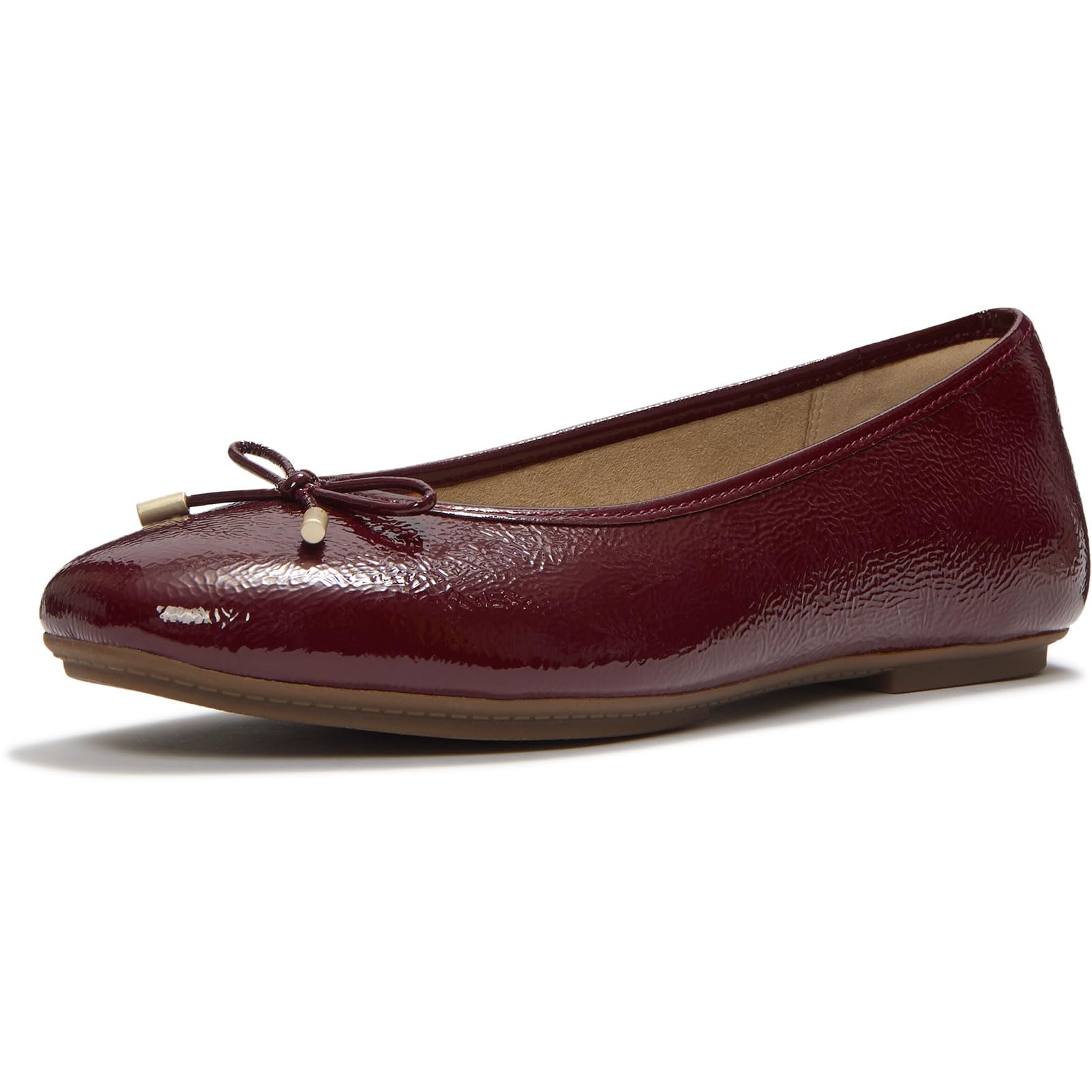 FitFlop Ballerine Delicato in Pelle Verniciata Texture Fiocco
