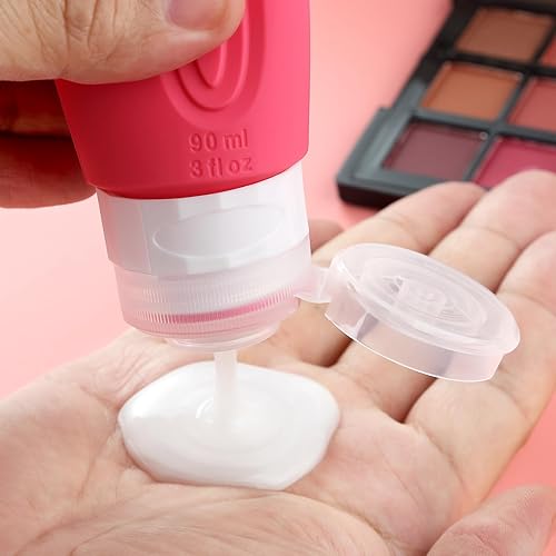 Miniatura 145 de Botellas de viaje para artículos de tocador, aprobados por la Tsa, recipientes de tamaño de viaje de 3 onzas, sin BPA, a prueba de fugas