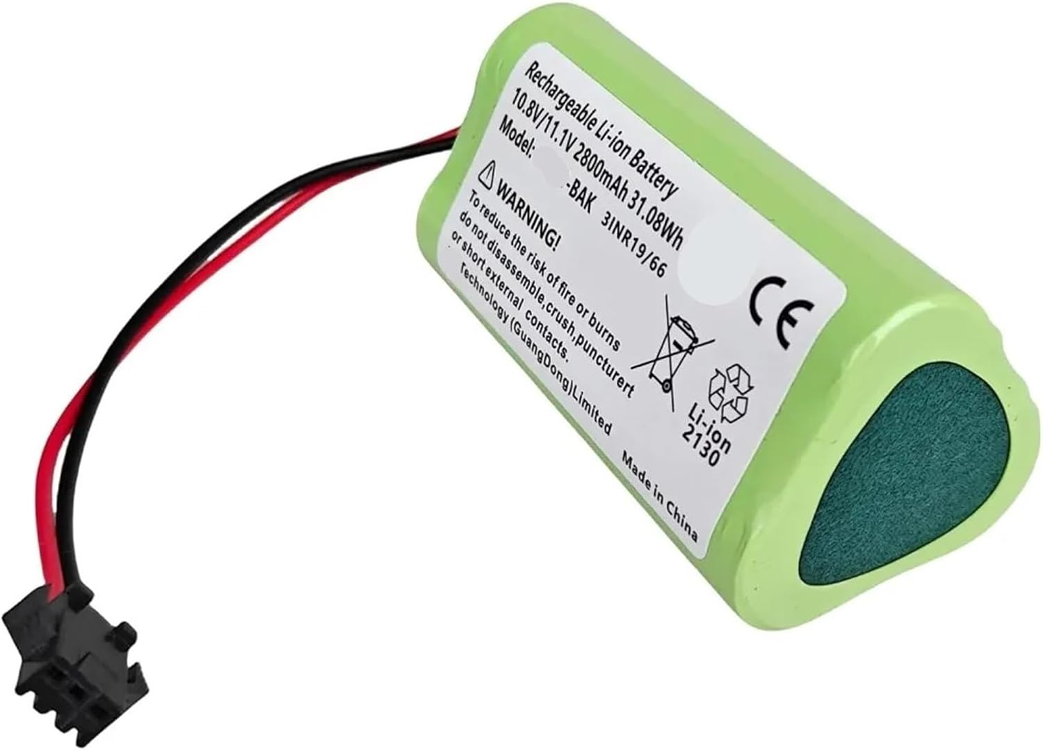 Compatible With Conga, 750, 890 Slim, Robot Vacuum Cleaner Replacement Battery Pack 10.8V 2800mAh，Clean The Parts