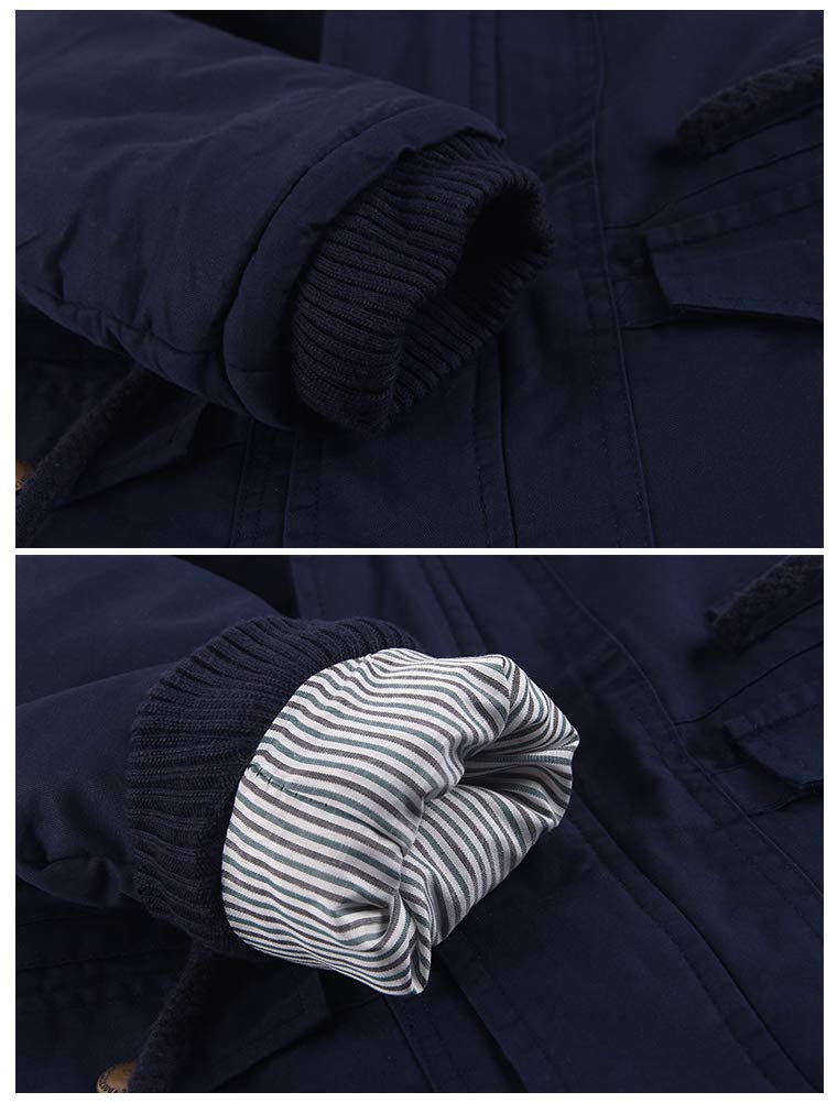 Doudoune pour Bébé Garçon Veste d'hiver avec Capuche Doudoune Ski Manches Longues Enfant Manteau Chaud