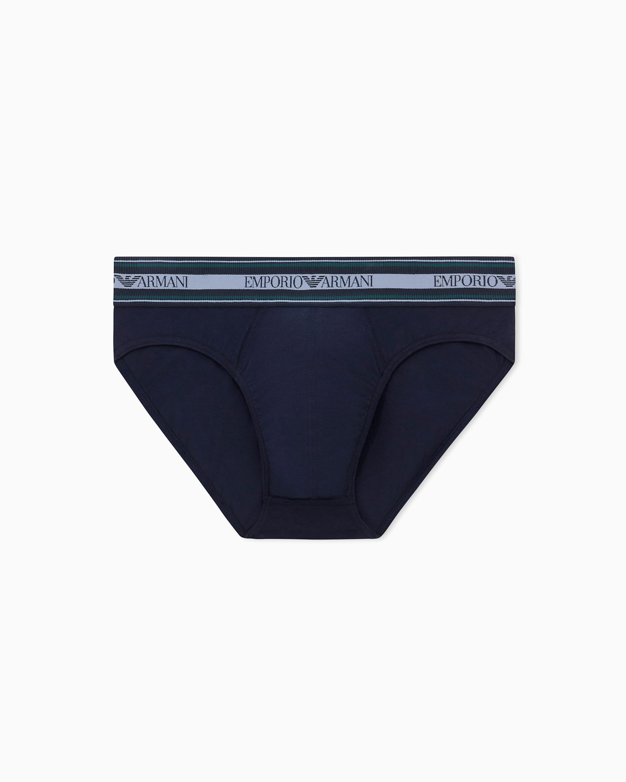 Emporio Armani Men's Blue Man's Textured Elastic Brief L