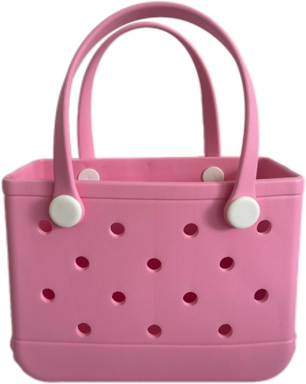 JIRESTRubber Tote Bag Small Beach Bag Waterproof Beach Tote Portable Travel bag Open Handbag for Sport Travel Market Outdoor