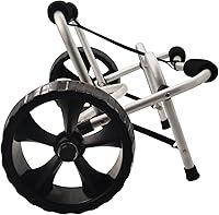 Vista 6 de Carrito de kayak, carrito de kayak de alta resistencia, ruedas de carretilla de canoa para paddleboard, kayaks, transporte SUP