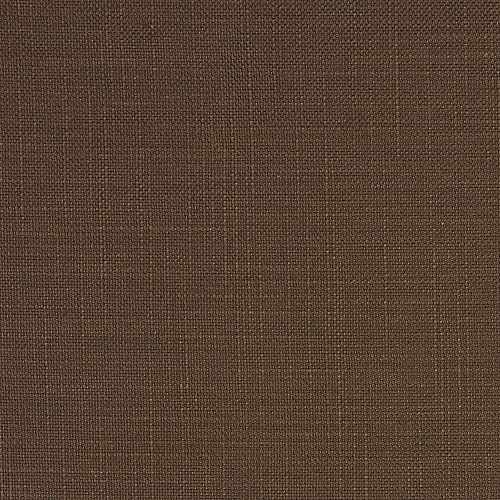 Tissu décoration lin et viscose marron Bali Uni pour rideaux et coussins au mètre 100x140 cm