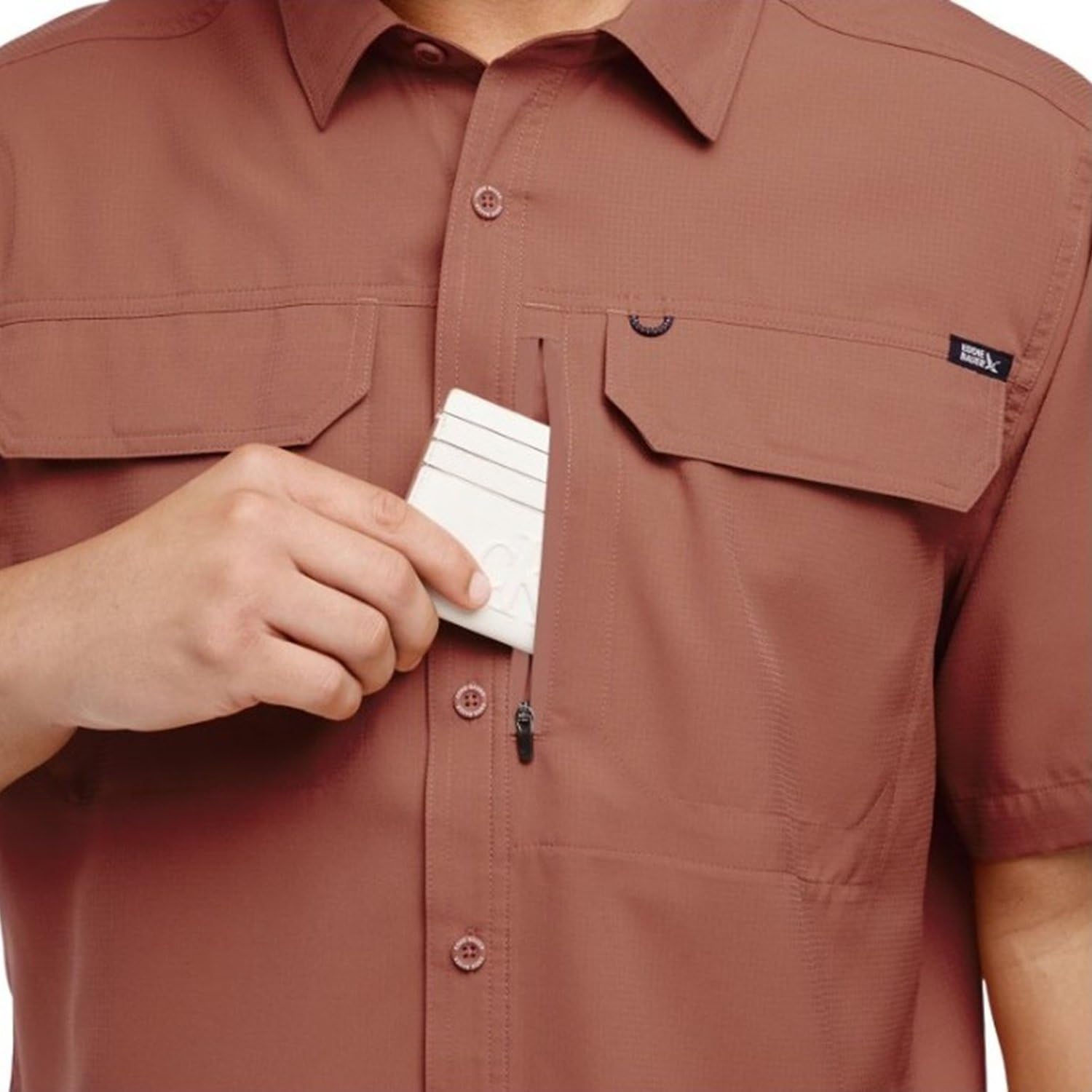 Eddie Bauer Men's Short Sleeve Woven Tech Shirt