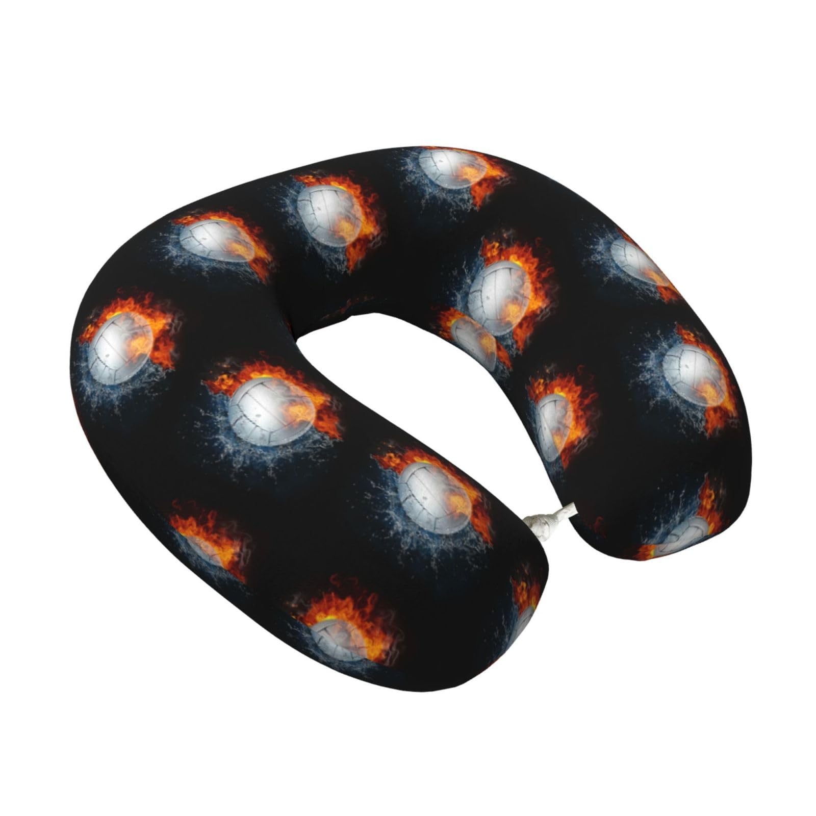 LKYMOH Hot Volleyball, Travel Neck Pillow U-Shaped Memory Neck Support Soft Comfortable With Washable Cover For Airplane Car Traveling and Office