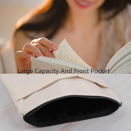 Miniatura 6 de FEELMEM Bolsa de regalo de mercancía de película Ello Book Sleeve I'm Just a Book Worm Quote Zipper Pouch Book Covers Book Covers Regalos para