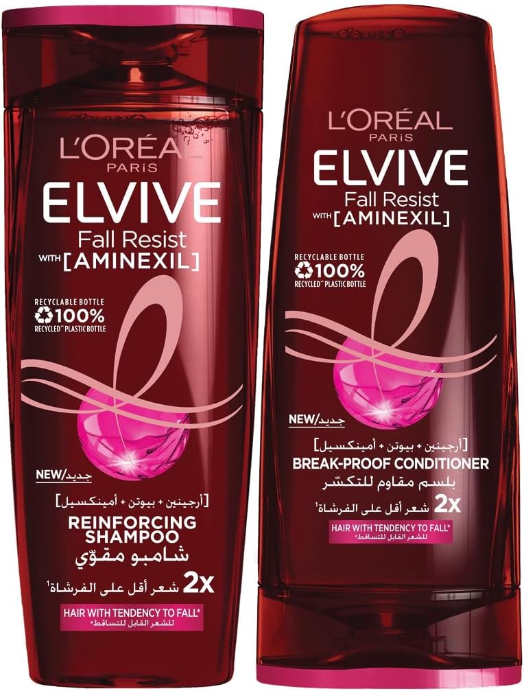 Elvive Full Resist Shampoo, 400ml + Conditioner 360ml For Weak & Fragile Hair