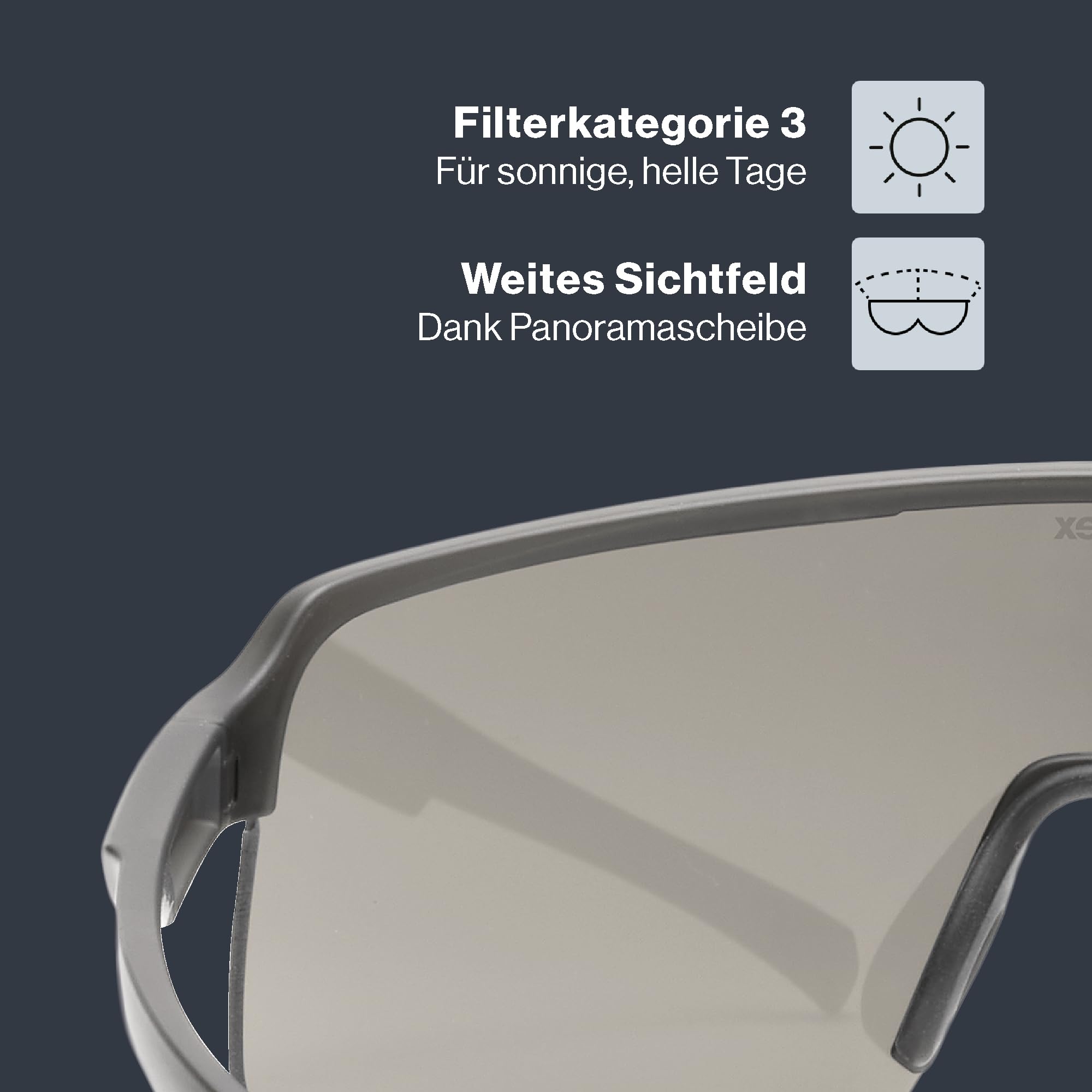 uvex dyrt - Sportbrille für Damen und Herren - großes Sichtfeld - 100% UVA-, B, C Schutz