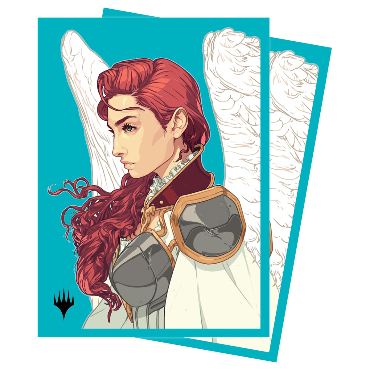 Ultra PRO - MTG Commander Masters 100ct Standard Size Card Sleeves - Gisela, Blade of Goldnight Artwork, Matte Finish with ChromaFusion Technology, Protect Magic: The Gathering Cards Deck Protectors