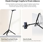ULANZI TT88 Tripode magnétique pour iPhone, 57" Stick de Selfie extensible avec télécommande 2-in-1 Clip téléphonique & Double chaussures froides supports de téléphone léger trépied stand pour l'enregistrement vidéo de voyage de blog, noir