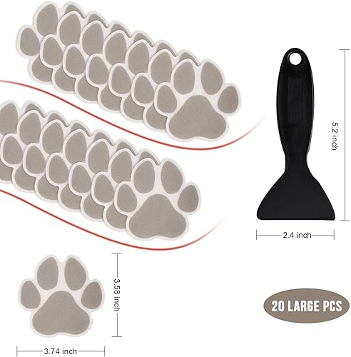 Miniatura 4 de Secopad Calcomanías antideslizantes para bañera, 20 piezas grandes de seguridad para bañeras, duchas, peldaños adhesivos