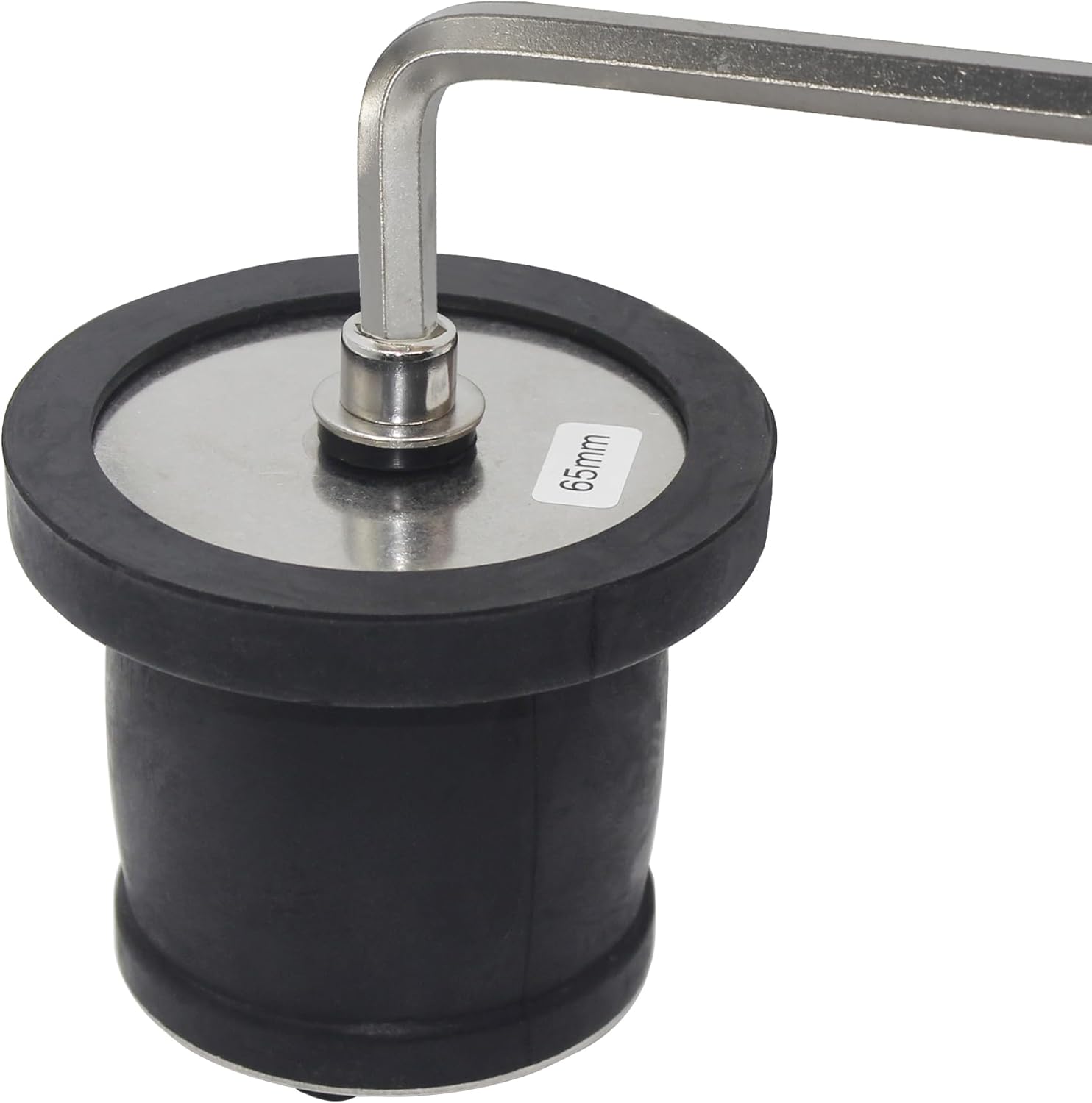 Expandable Mechanical Seal, Cleanout Pipe Plug-Rubber Expansion Scupper Plugs & Removable Stainless Steel Allen Wrench Handle, 2-9/16 to 3-1/8 in Sewer Cap Cover, Winterizing Pool Boat Plugs 2-9/16"~3-1/8"(65~80mm)