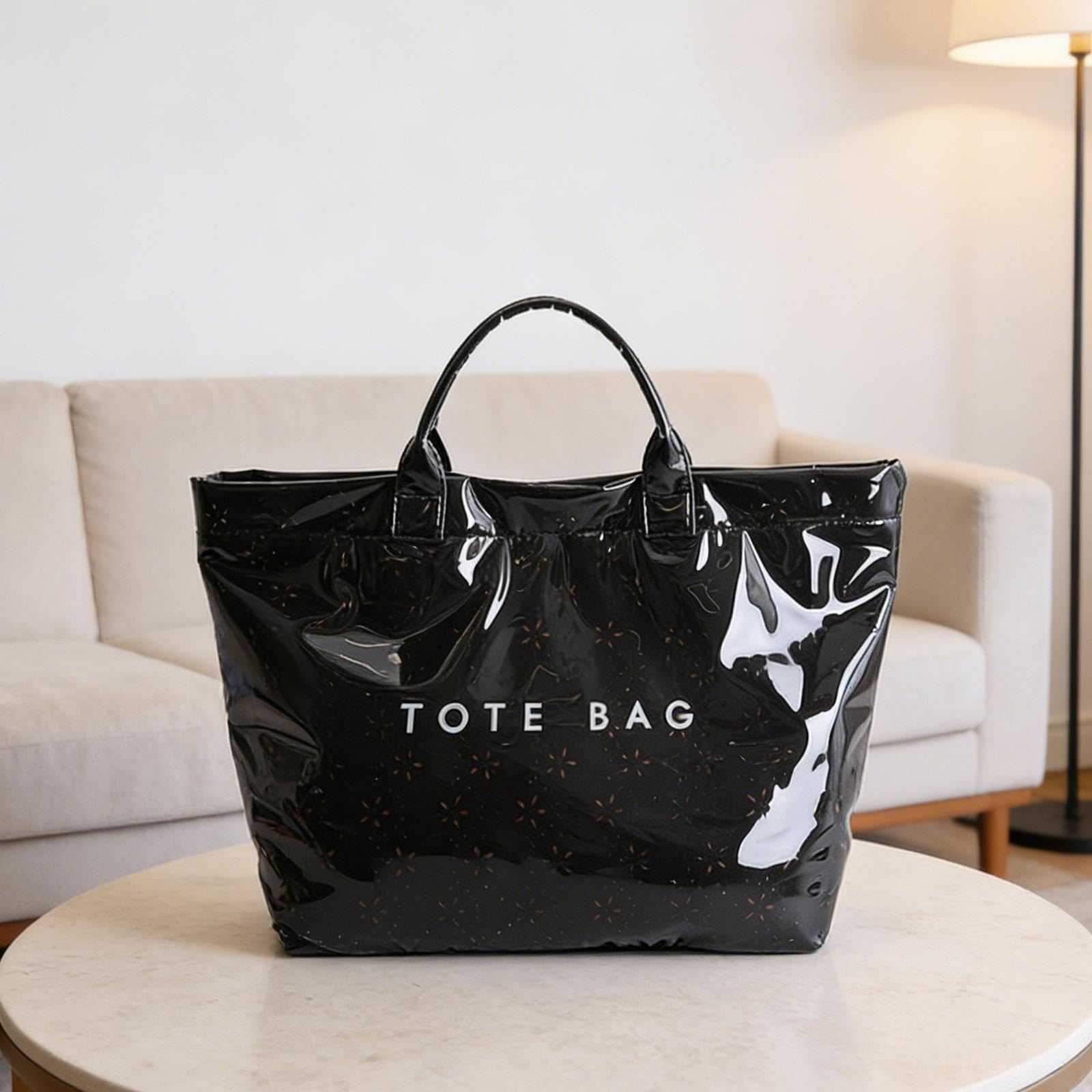 predolo Borsa da spiaggia impermeabile, grande capacità, borsa hobo per palestra, vacanze, oggetti essenziali quotidiani