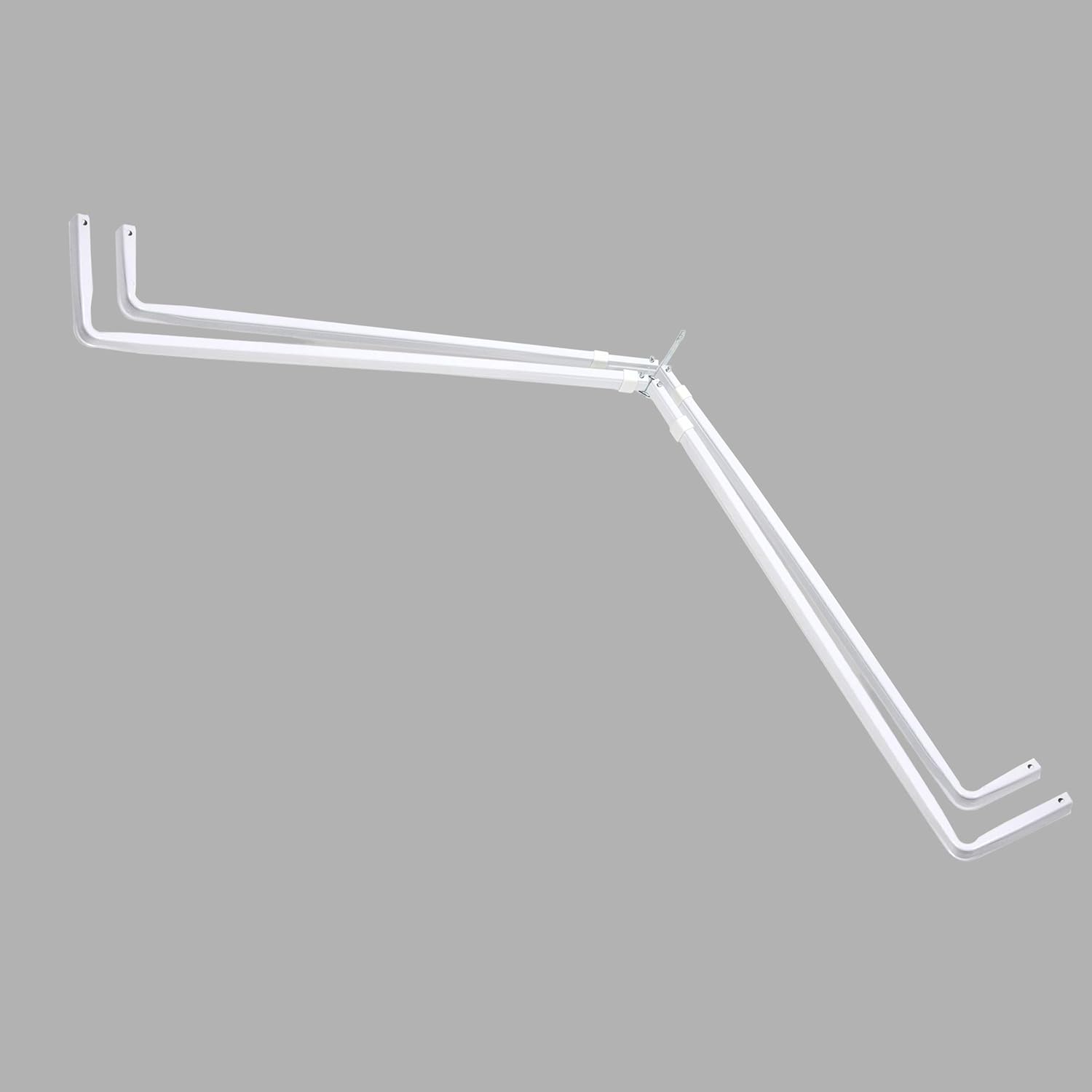 Lockseam Corner Double Curtain Rod 28-48 inch