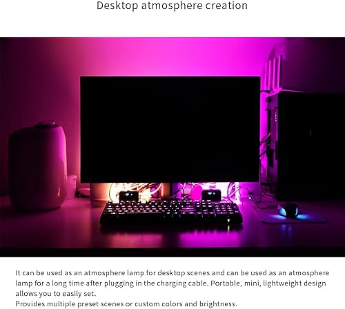 Miniatura 3 de Luz de video colorida RGB en la cámara, 0-360 grados a todo color, opciones de temperatura de color 2500K - 9000K, lámpara de atmósfera colorida LED