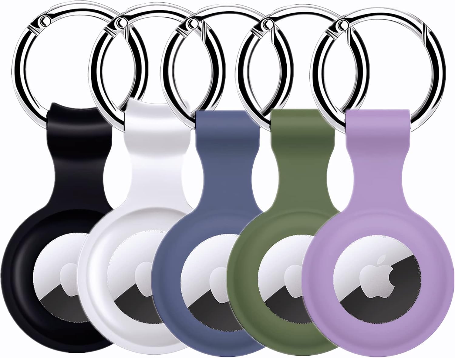 PXHDCN Airtag Keychain [SkinFriendly Silicone Case], 5