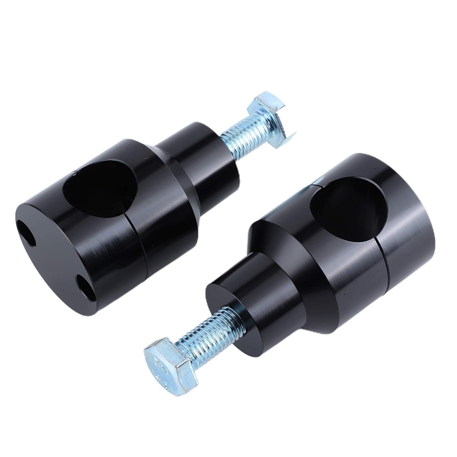 Aukson Riser di Manubrio, Parti di Moto Morsetto di Montaggio Staffa Circolare Universale (Nero 25mm)