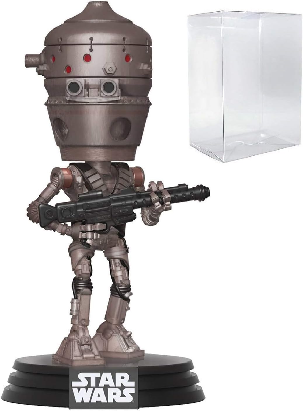 POP Star Wars: The Mandalorian - IG-11 Funko Pop! Vinyl Figure (Bundled with Compatible Pop Box Protector Case) Multicolored 3.75 inches
