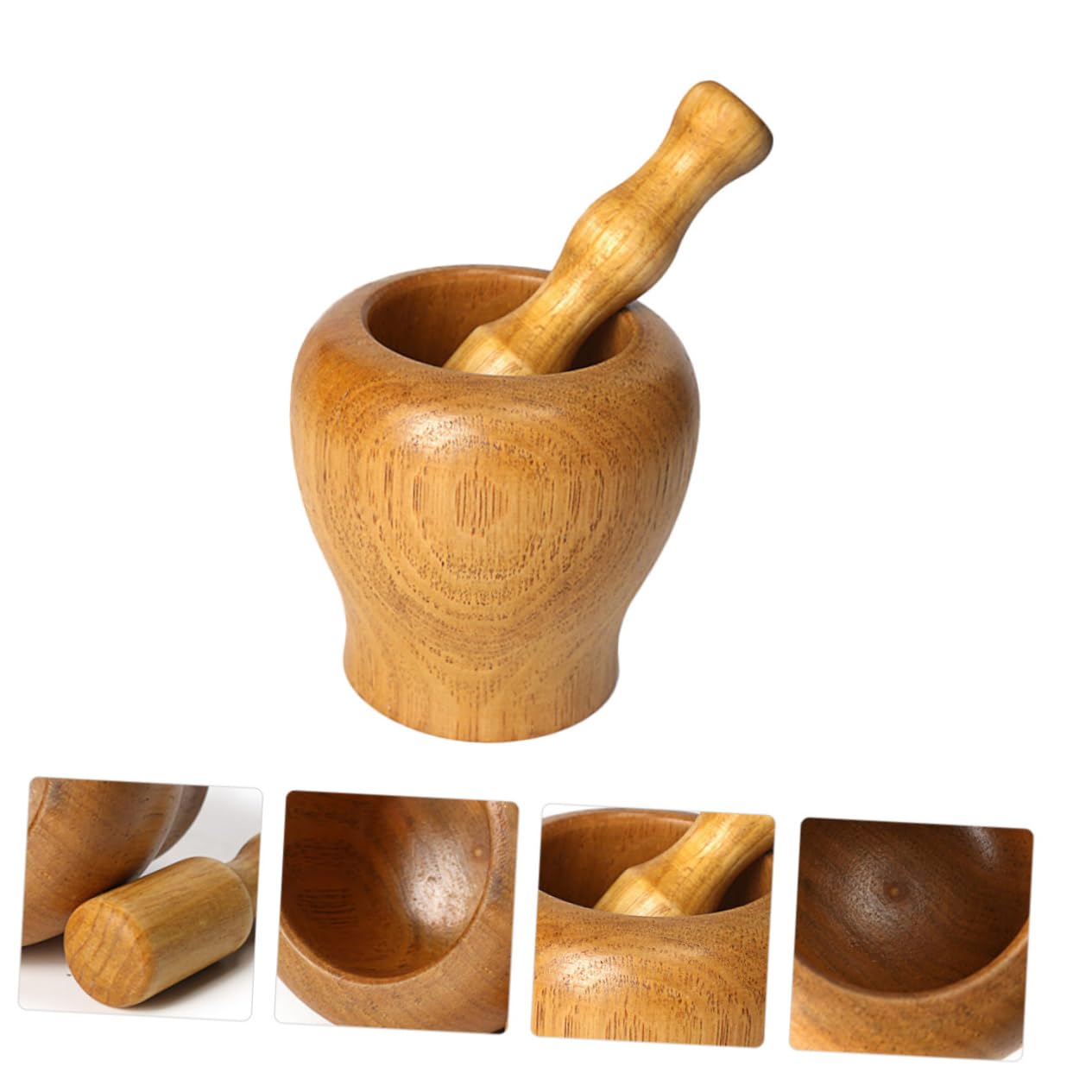 Manual Spice Grinder Set and Spice Crusher Pestle 304 Stainless Steel Bowl Easy to Use for Kitchen for Garlic and Seasonings
