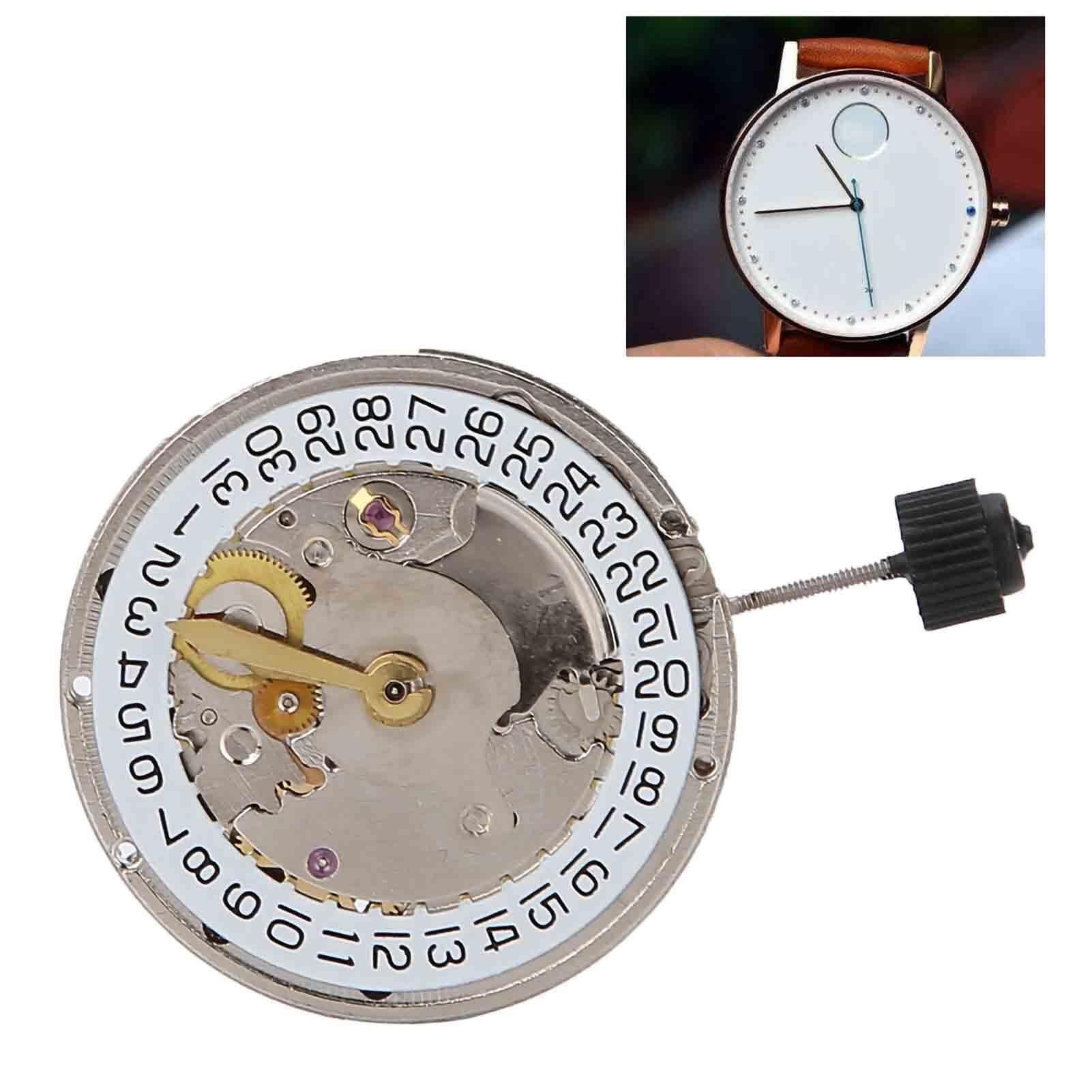 Movimento meccanico automatico professionale 2824 con datario – sostitutivo in metallo durevole per la riparazione dell'orologio