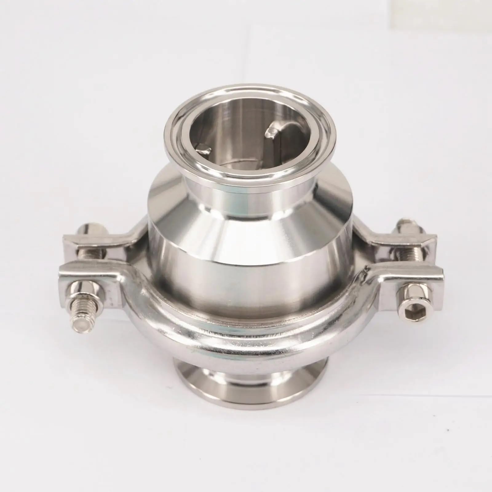 Pasuje do rur o średnicy zewnętrznej 45 mm x zacisk Tri-Clamp 2-calowy o średnicy zewnętrznej 64 mm, sanitarny zawór zwrotny ze stali nierdzewnej 304, jednokierunkowy zawór zwrotny
