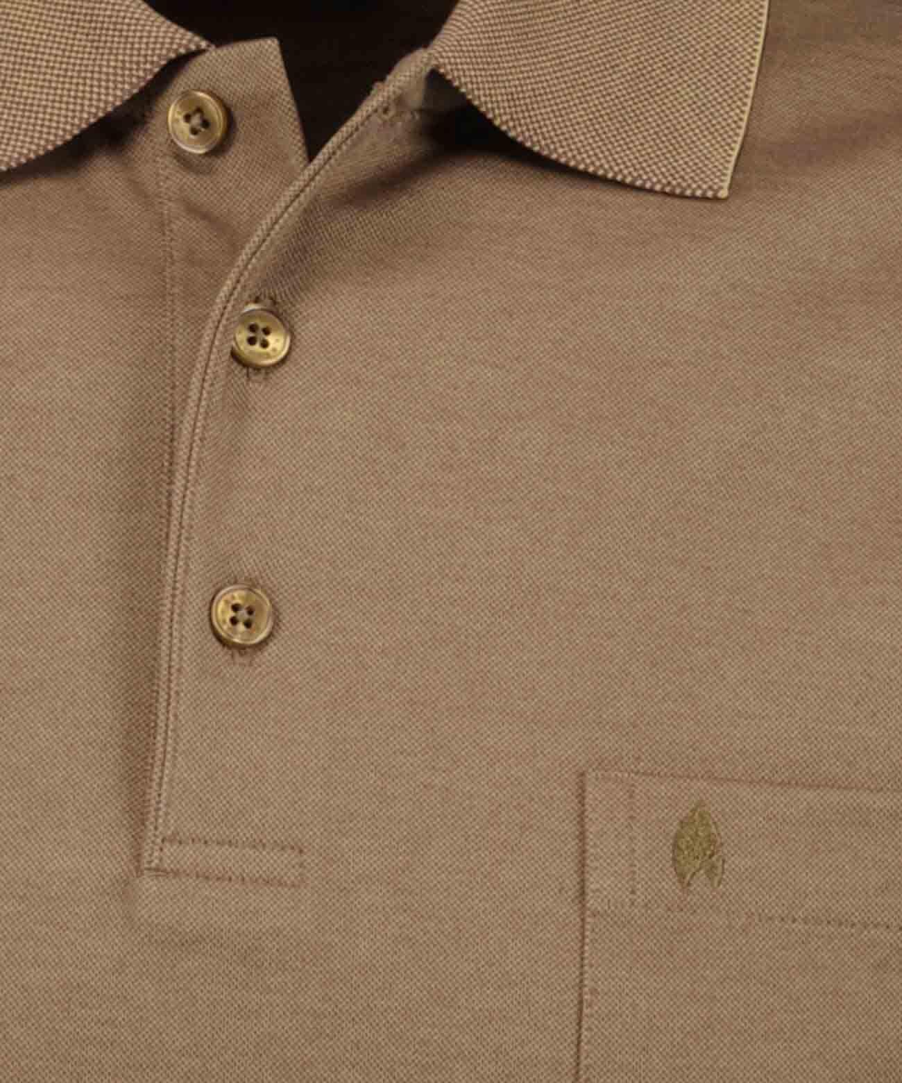 Ragman Polo de Punto Suave para Hombre con Bolsillo en el Pecho, Manga Corta, 4XL