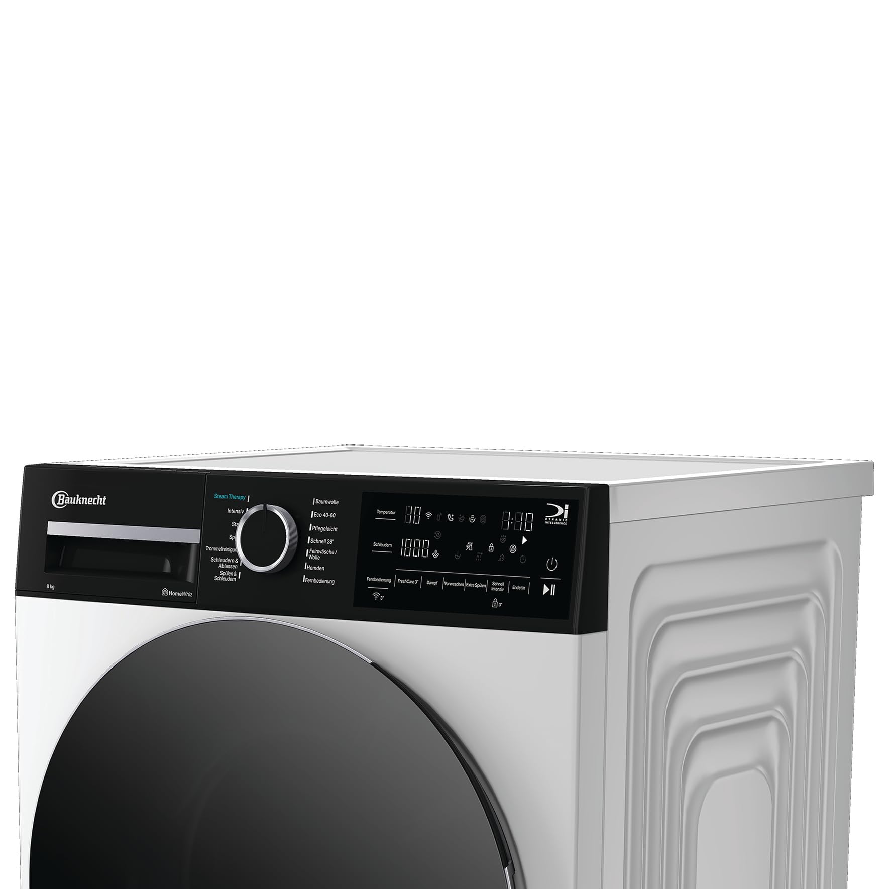 Bauknecht B WM 8A6 BC S – 8-kg-Waschmaschine mit Steam-Technologie, Adaptive Wash & HomeWhiz, Energieklasse A